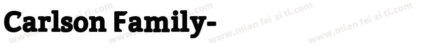 Carlson Family字体转换